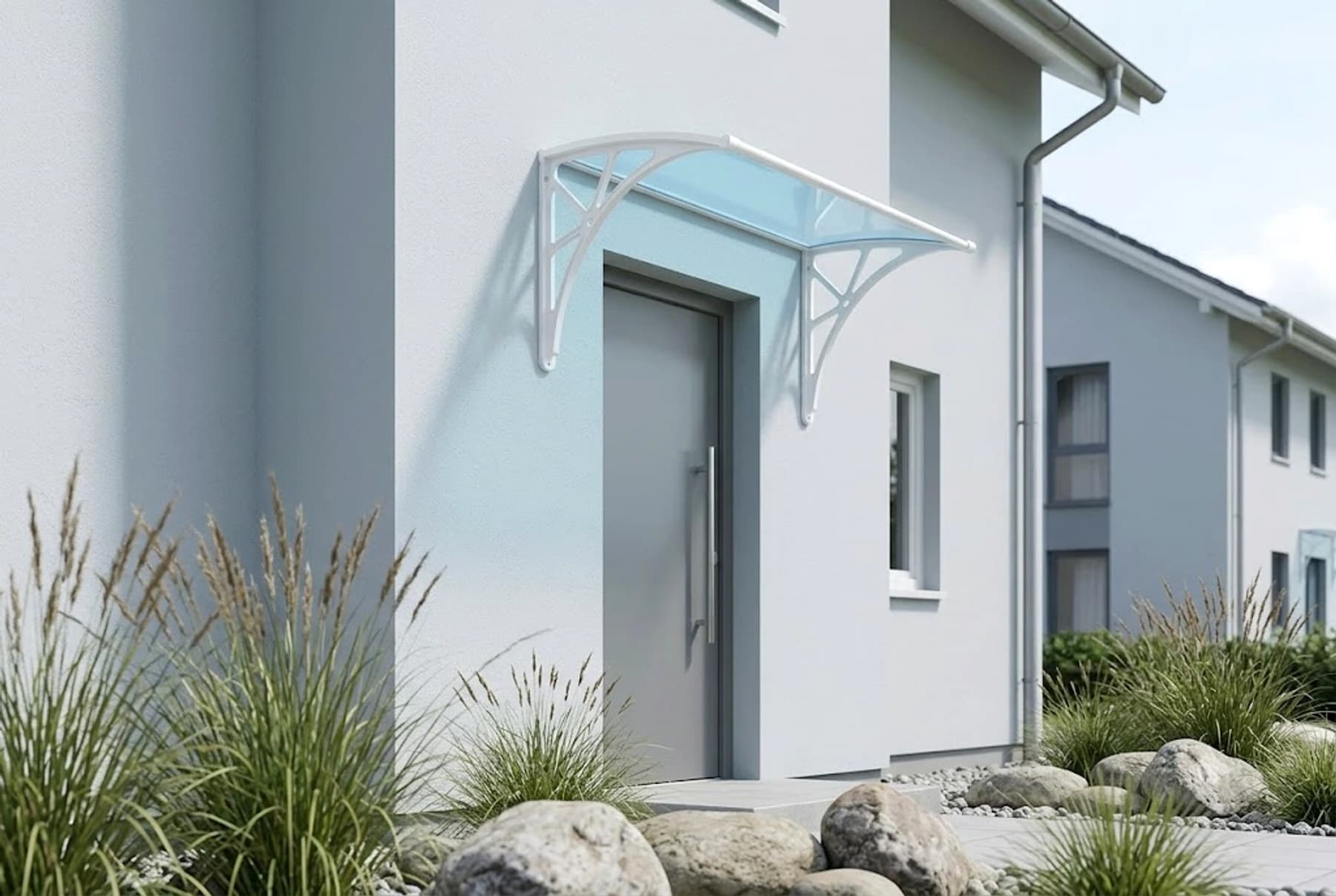 White frame option with a Richport awning
